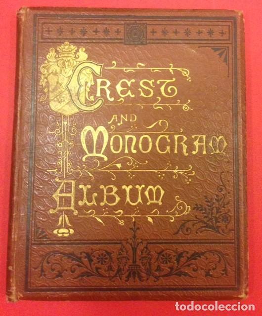 Collectionnisme Albums: album crest and monogram. the lincoln. london.siglo xix