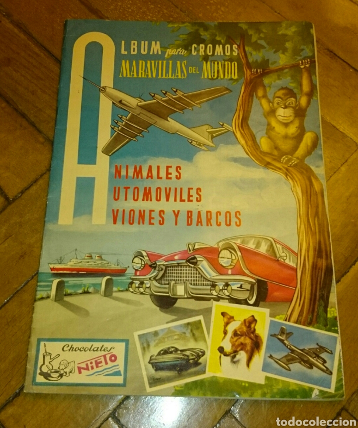 Collectable Incomplete Albums: &Aacute;lbum dif&iacute;cil de chocolates nieto,vac&iacute;o,tiene tres cromos