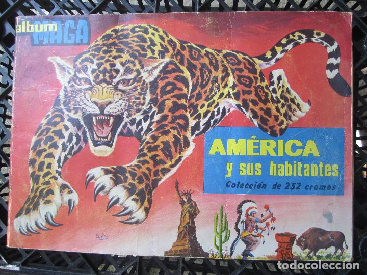 Collectionnisme Albums: album maga , america y sus habitantes, 190 cromos , a&ntilde;o 1968