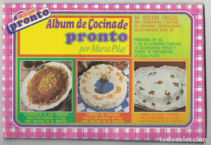 Collezionismo Album: ALBUM DE COCINA DE PRONTO, 1972.