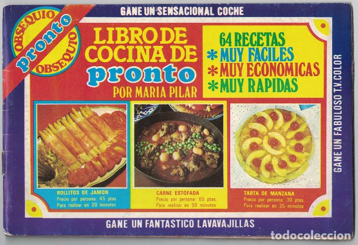 Collezionismo Album: ALBUM LIBRO DE COCINA DE PRONTO POR MAR&Iacute;A PILAR.