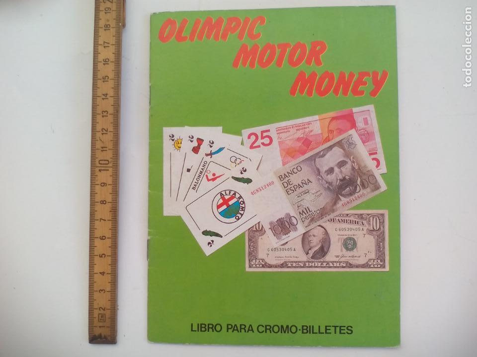 Collezionismo Album: ALBUM DE CROMOS OLIMPIC MOTOR MONEY. LIBRO PARA CROMO-BILLETES. 1986 TELEKITOS, con 30 cromos