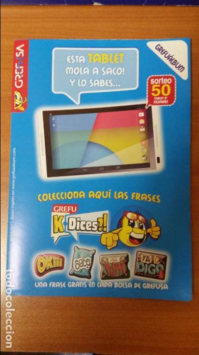 Coleccionismo &Aacute;lbumes: ALBUM VACIO EN PLANCHA DE GREFUSA ( K-DICES ? )