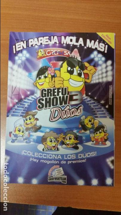 Coleccionismo &Aacute;lbumes: ALBUM VACIO EN PLANCHA DE GREFUSA ( GREFU SHOW 3 DUOS )