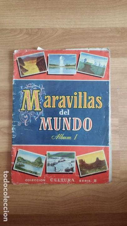 Colecionismo Cadernetas: MARAVILLAS DEL MUNDO ALBUM I - BRUGUERA -FALTAN 22 CROMOS DE 250