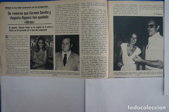 Coleccionismo &Aacute;lbumes: RECORTE REPORTAJE CLIPPING DE CARMEN SEVILLA Y AUGUSTO ALGUER&Oacute; REVISTA SEMANA N&ordm; 2075 PAG 10 Y 11