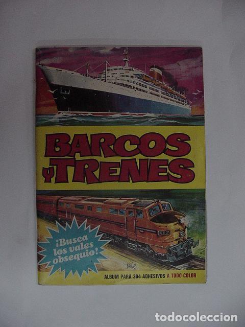 Colecionismo Cadernetas: Barcos y trenes - Album de cromos. Contiene 72 cromos de 304.