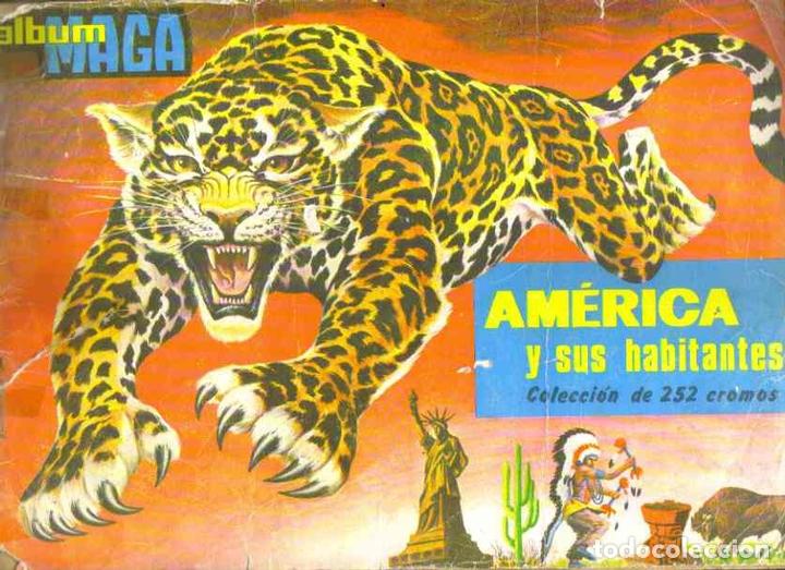 Collezionismo Album: Album Maga: Am&eacute;rica y sus habitantes. - Album de cromo incompleto. Coleccionismo.