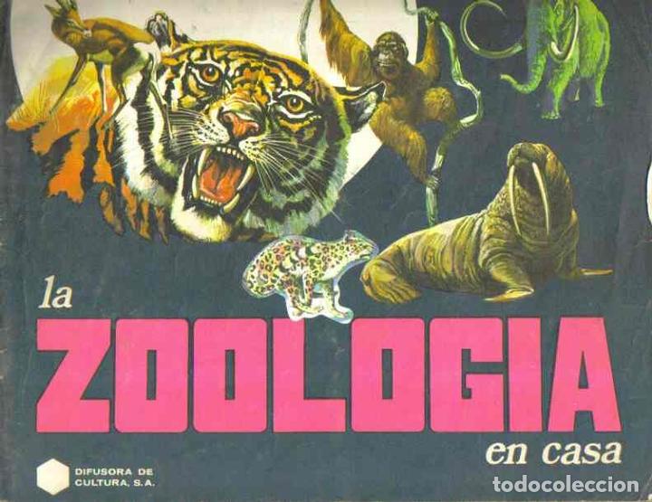 Collezionismo Album: La zoolog&iacute;a en casa - Album de cromos incompleto. Coleccionismo.
