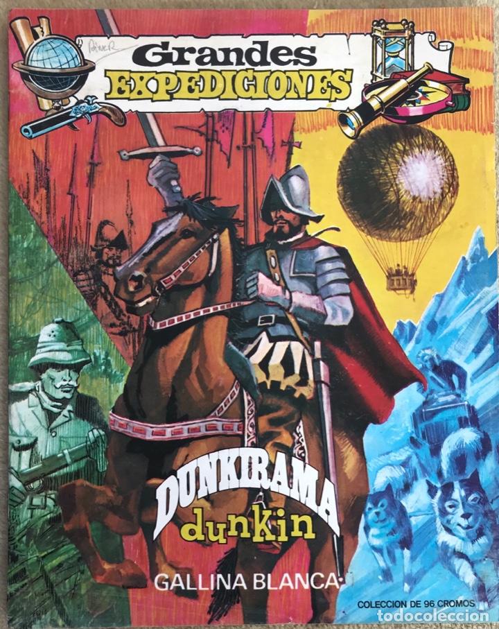 Collectionnisme Albums: &Aacute;lbum Grandes Expediciones - Dunkirama - Chicle Dunkin - A&ntilde;o 1869 - Vacio