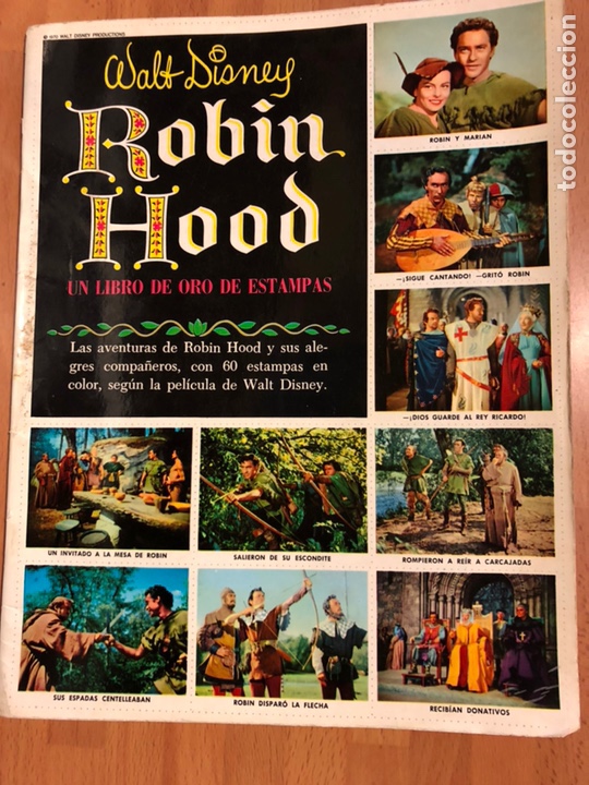 Coleccionismo &Aacute;lbumes: Album de cromos walt disney robin hood.ediviones Susaeta