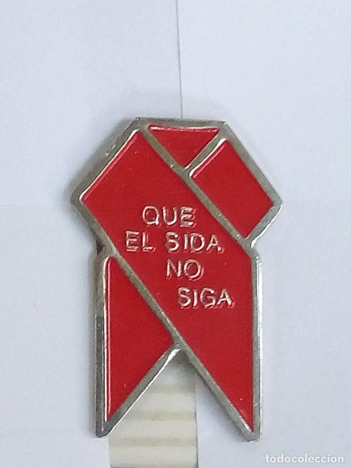 Colecionismo Cadernetas: PIN . SIDA.TIPO PINCHO.ANTIGUOS.EN IMAGEN.