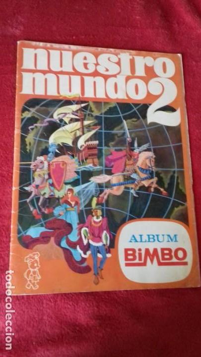 Collectable Incomplete Albums: ALBUM NUESTRO MUNDO 2 original BIMBO A&Ntilde;OS 60 CON 119 CROMOS