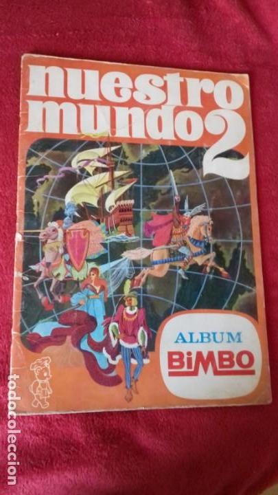 Collectionnisme Albums: ALBUM NUESTRO MUNDO 2 original BIMBO A&Ntilde;OS 60 CON 129 CROMOS