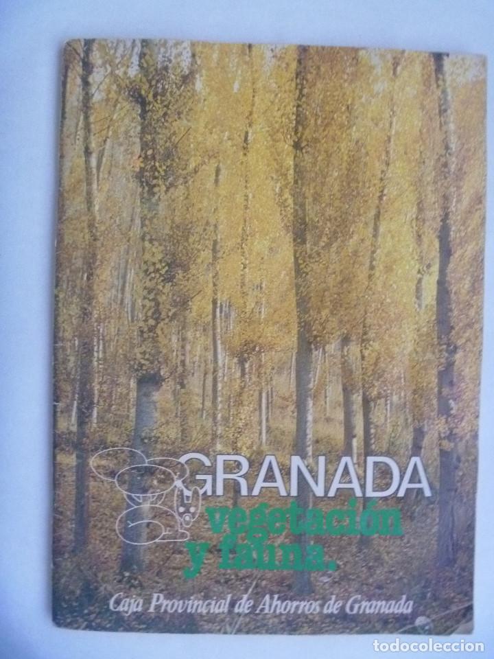 Collezionismo Album: ALBUM DE CROMOS DE GRANADA , VEGETACION Y FAUNA . CAJA DE AHORROS DE GRANADA, 1982