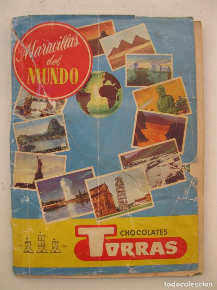 Collectionnisme Albums: &Aacute;LBUM DE CROMOS - MARAVILLAS DEL MUNDO - CHOCOLATES TORRAS - A&Ntilde;OS 50.