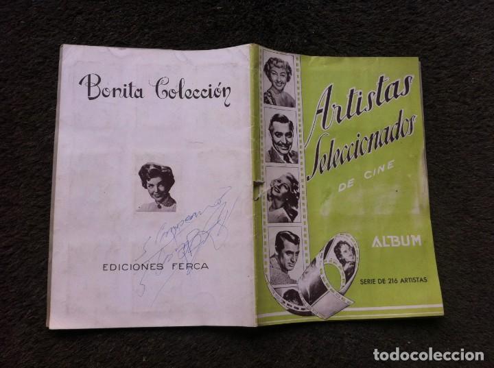 Collectable Incomplete Albums: &Aacute;LBUM DE CROMOS INCOMPLETO (ARTISTAS SELECCIONADOS DE CINE) EDICIONES FERCA. FALTAN 64 CROMOS