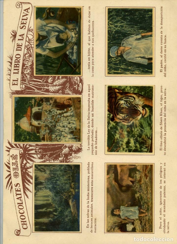 Coleccionismo &aacute;lbumes: El libro de la selva. Chocolates Oll&eacute; 1944 - Foto 3