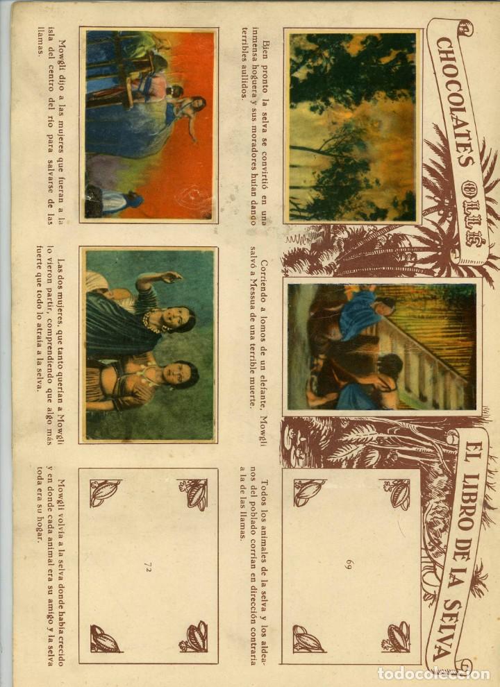 Coleccionismo &aacute;lbumes: El libro de la selva. Chocolates Oll&eacute; 1944 - Foto 5