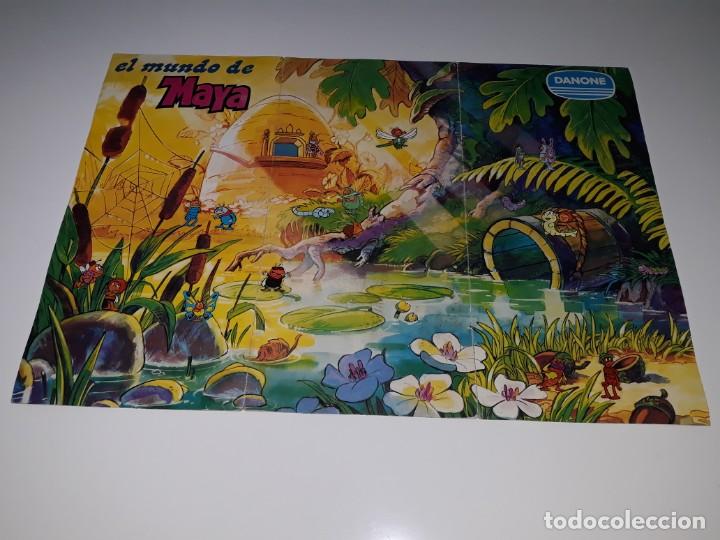 Coleccionismo &Aacute;lbumes: ANTIGUO ALBUM DE CROMOS CALCOMANIAS DE DANONE - POSTER JUGUETE EL MUNDO DE LA ABEJA MAYA - A&Ntilde;O 1978