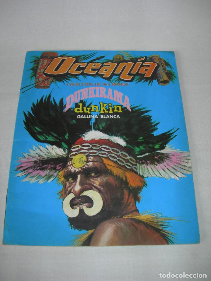Colecionismo Cadernetas: ANTIGUO &Aacute;LBUM DE CROMOS VAC&Iacute;O OCEAN&Iacute;A DE DUNKIN - GALLINA BLANCA - DEL A&Ntilde;O 1968