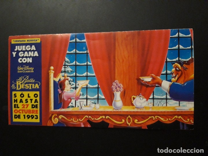 Collezionismo Album: 1VENTANA MAGICA ** LA BELLA Y LA VESTIA ** 1993. WALT DISNEY . TRIPTICO