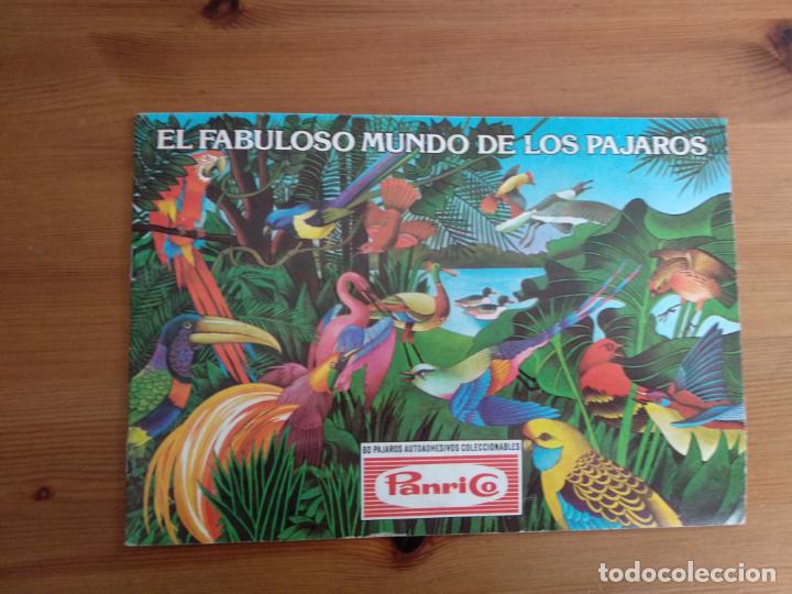 Collezionismo Album: ALBUM DE PANRICO EL FABULOSO MUNDO DE LOS PAJAROS, INCOMPLETO, SOLO 17 CROMOS PEGADOS, 1976