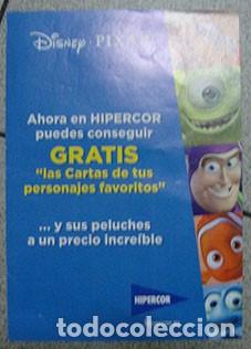 Collectable Incomplete Albums: ALBUM CARTILLA DISNEY PIXAR DE HIPERCOR VAC&Iacute;A