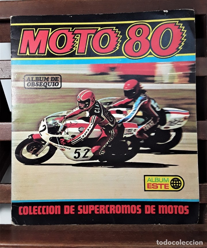 Colecionismo Cadernetas: &Aacute;LBUM DE CROMOS. MOTO 80. INCOMPLETO. EDIC. ESTE. BARCELONA. SIGLO XX.
