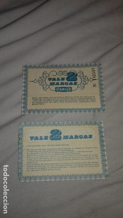 Collectable Incomplete Albums: 2 antiguo vale de starlux a&ntilde;o 1969