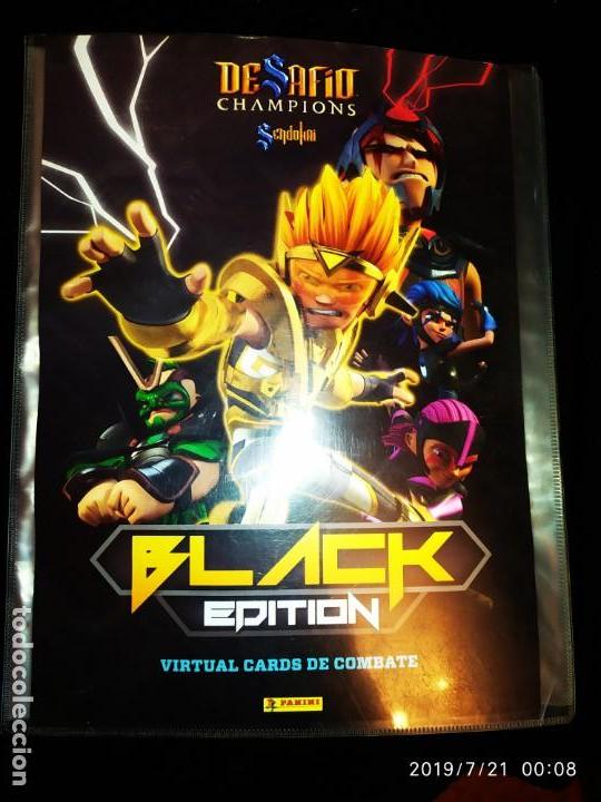 Collectionnisme Albums: DESAF&Iacute;O CHAMPIONS BLACK EDITION VIRTUAL 56 CARDS DE COMBATE PANINI SENDOHAI 2015