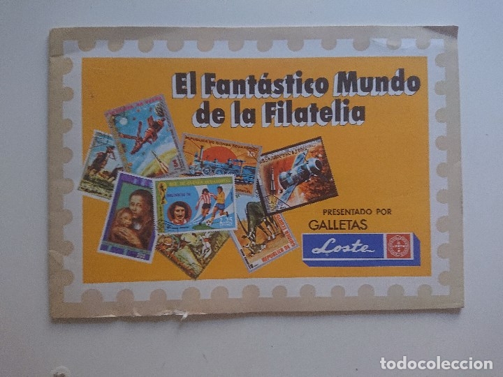 Collectable Incomplete Albums: Album de cromos El fantastico mundo de la filatelia incompleto galletas loste , contine 41 cromos d
