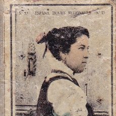 Coleccionismo Álbumes: CROMO C/. CERILLAS 1920 S7 ESPAÑA TRAJES REGIONALES Nº 15 HECHO HUESCA. Lote 172787449
