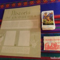 Coleccionismo Álbumes: HISTORIA DE LA GUERRA VACÍO CON 143 CROMOS NUEVOS SIN PEGAR Y UN SOBRE. RUIZ ROMERO 1961. RARO.. Lote 61810248