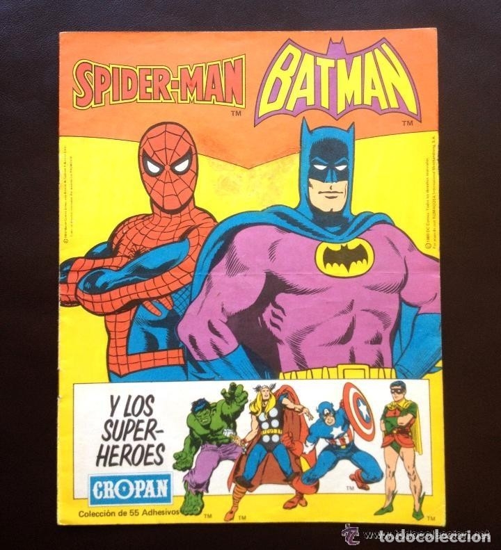 album cropan spiderman batman y los super héroe - Buy Incomplete antique  sticker albums on todocoleccion