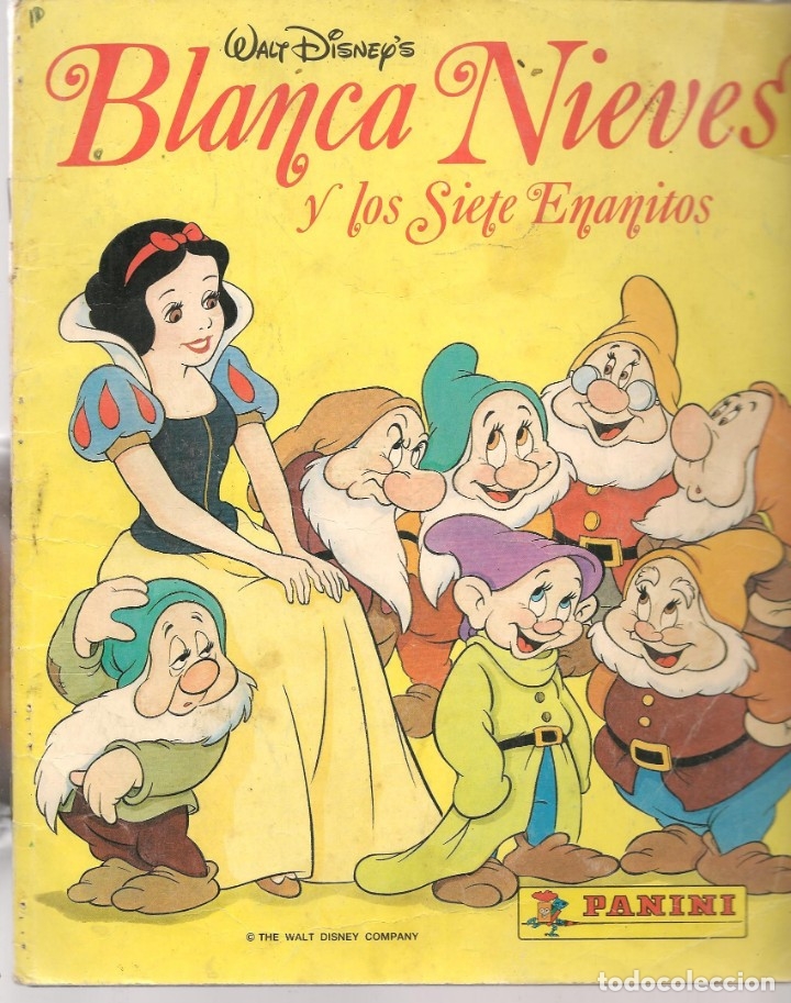 Collezionismo Album: BLANCA NIEVES Y LOS SIETE ENANITOS. PANINI. FALTAN 59  CROMOS. (ST/PN1)
