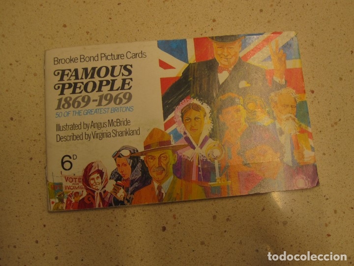 Collezionismo Album: ALBUM INGLES PERSONALIDADES 1869-1969 GRANDES BRITANICOS COMPLETO