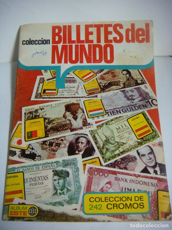 Colecionismo Cadernetas: ALBUN DE CROMOS COLECCION BILLETES DEL MUNDO LOS CROMOS ESTAN SIN PEGAR