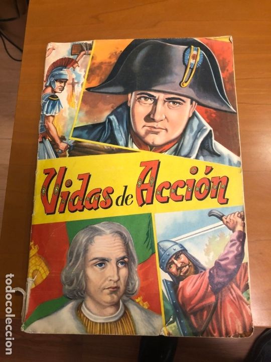 Collectionnisme Albums: VIDAS DE ACCION FALTA 1 CROMO DOBLE