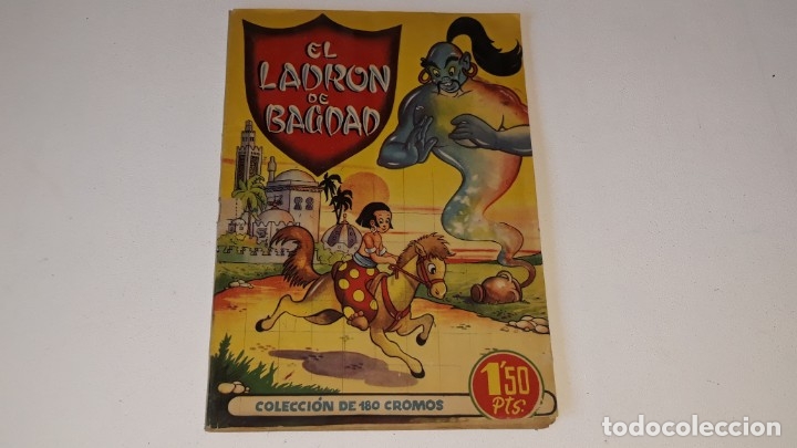Collectionnisme Albums: ANTIGUO ALBUM DE CROMOS EL LADRON DE BAGDAD ED. BRUGUERA A&Ntilde;OS 40 FALTAN 18