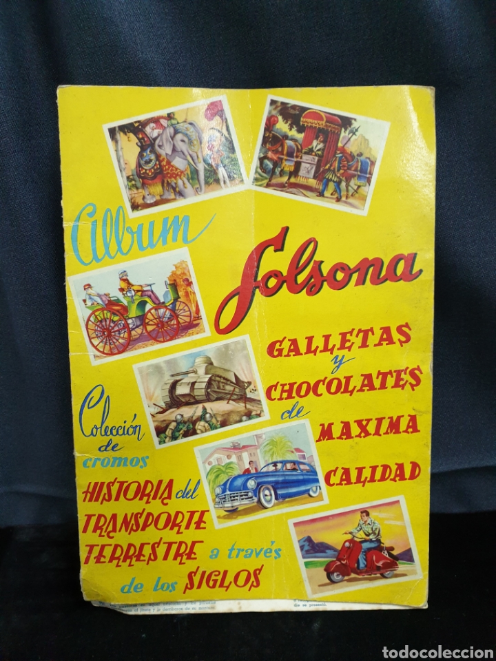 Collectionnisme Albums: La historia del transporte terrestre,chocolates Solsona
