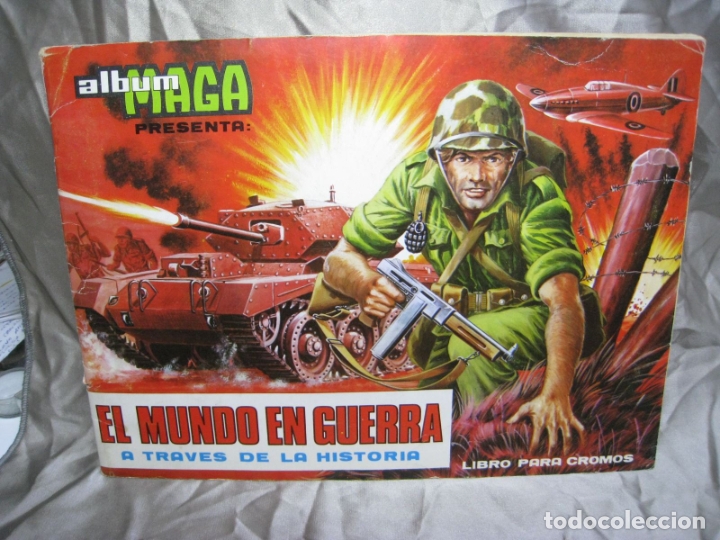 Collectionnisme Albums: EL MUNDO EN GUERRA A TRAVES DE LA HISTORIA. MAGA. ALBUM CON 239 CROMOS