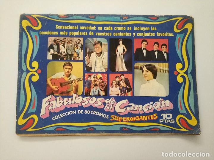 Collectionnisme Albums: antiguo album de cromos supergigantes vacio fabulosos de la cancion ediciones este de 1969