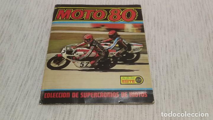 Colecionismo Cadernetas: Album de cromos MOTO 80 ALBUM ESTE incompleto a&ntilde;o 1977 MUY BUEN ESTADO!!!