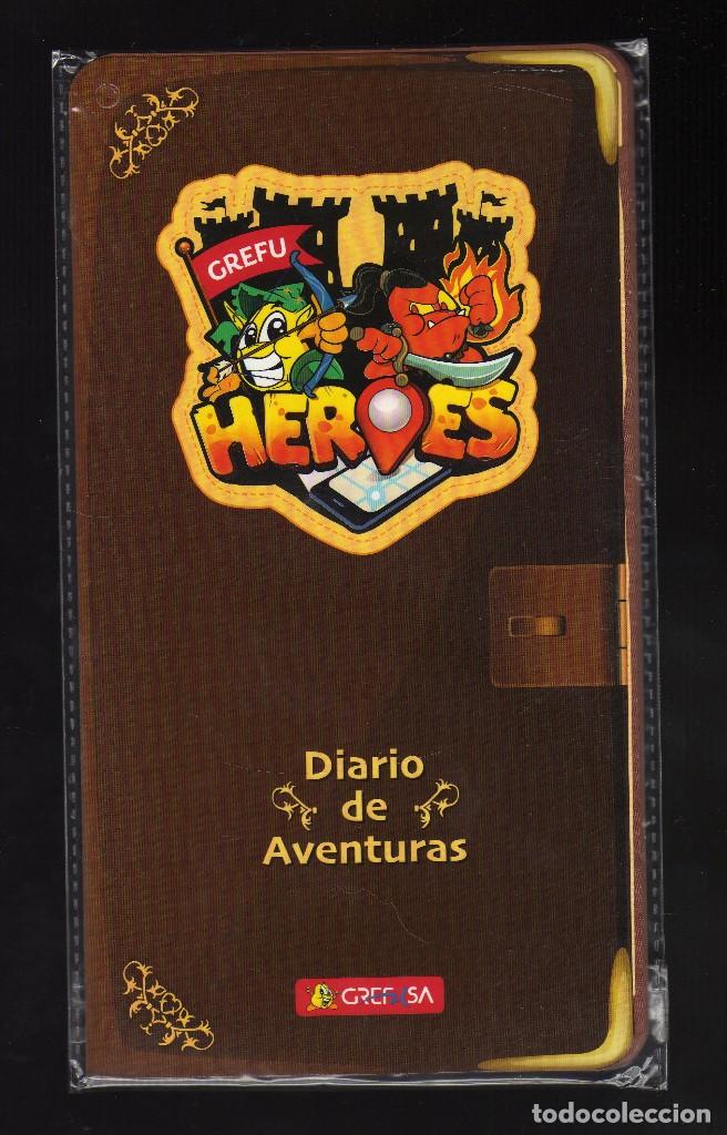 Collectionnisme Albums: &Aacute;LBUM SIN ESTRENAR DE GREFU HEROES (Diario de aventuras) - Grefusa - (Peso: 54 gramos)