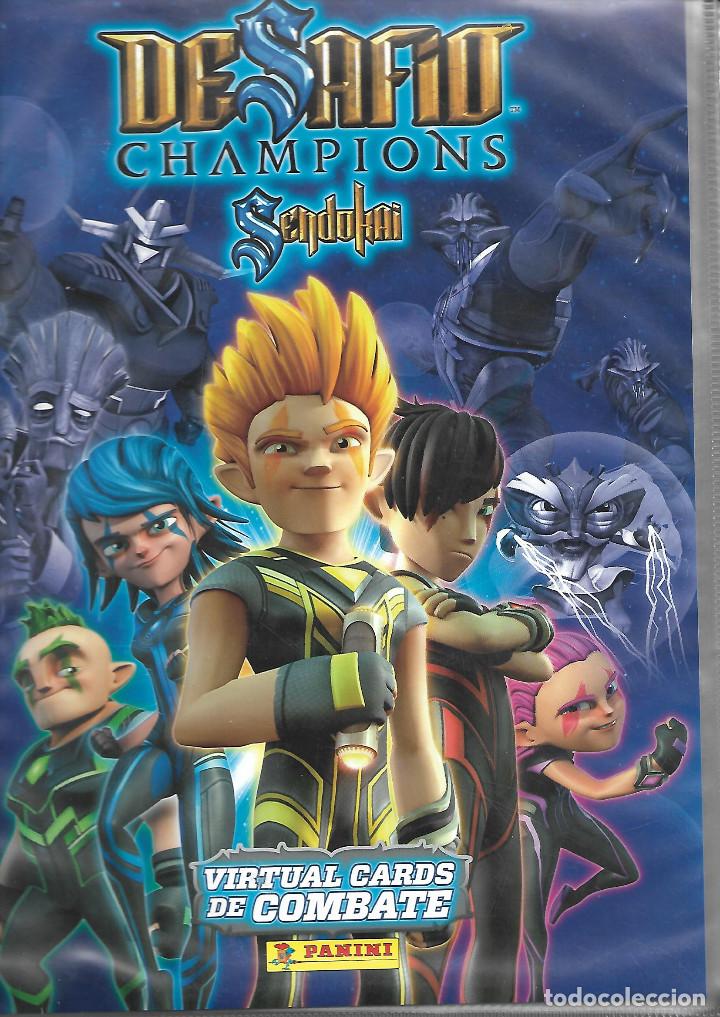 Collectionnisme Albums: Album archivador Desafio Champions Sandokai virtual cards de combate Contiene 84 cromos o cards