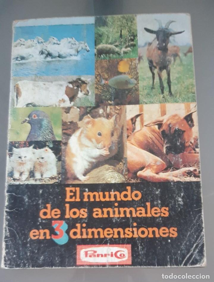 Colecionismo Cadernetas: ALBUM EL MUNDO DE LOS ANIMALES EN 3 DIMENSIONES DE PANRICO LE FALTAN 10 CROMOS