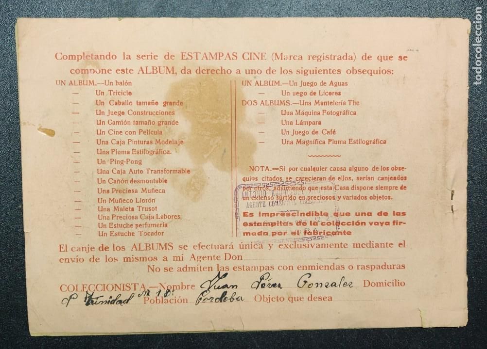 Coleccionismo &aacute;lbumes: ALB&Uacute;M DE ESTAMPAS DE CINE - Foto 8