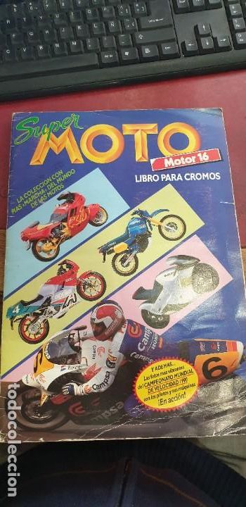 Colecionismo Cadernetas: Album super moto motor 16 incompleto 144 cromos