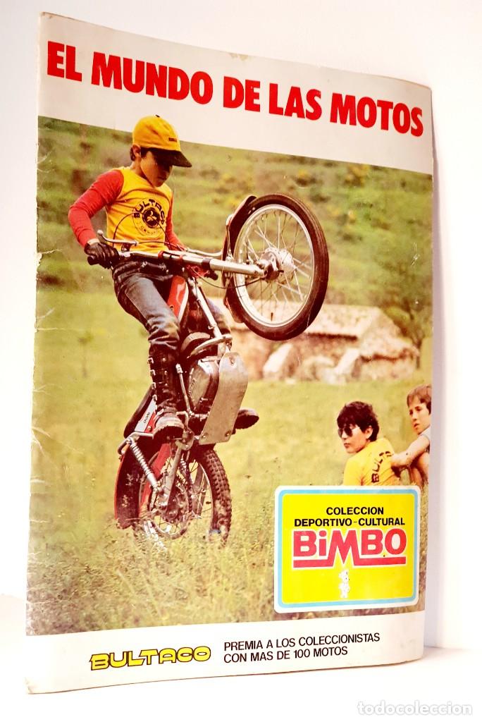 Colecionismo Cadernetas: EL MUNDO DE LAS MOTOS *** ALB&Uacute;M DE CROMOS BIMBO 1975 *** INCOMPLETO FALTAN 15 CROMOS